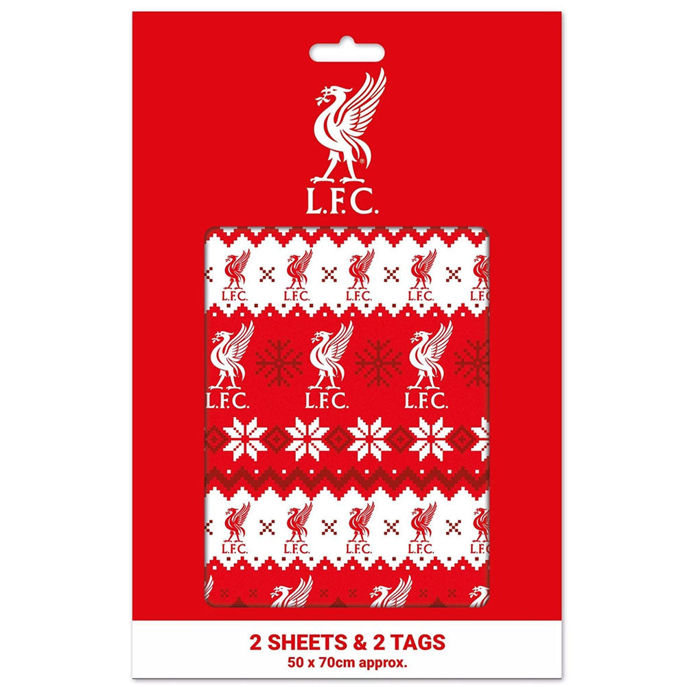Liverpool FC Christmas Gift Wrap - Shop Gift Wrap & Bags At Gift Moments - 3