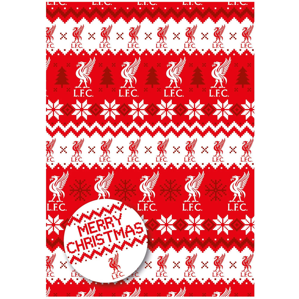 Liverpool FC Christmas Gift Wrap - Shop Gift Wrap & Bags At Gift Moments - 1