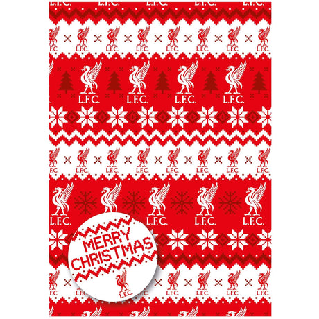 Liverpool FC Christmas Gift Wrap - Shop Gift Wrap & Bags At Gift Moments - 1