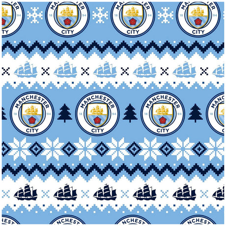 Manchester City FC Christmas Gift Wrap - Shop Gift Wrap & Bags At Gift Moments - 2