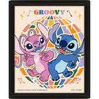 Lilo & Stitch Groovy Framed 3D Picture - Shop Framed Prints At Gift Moments - 2