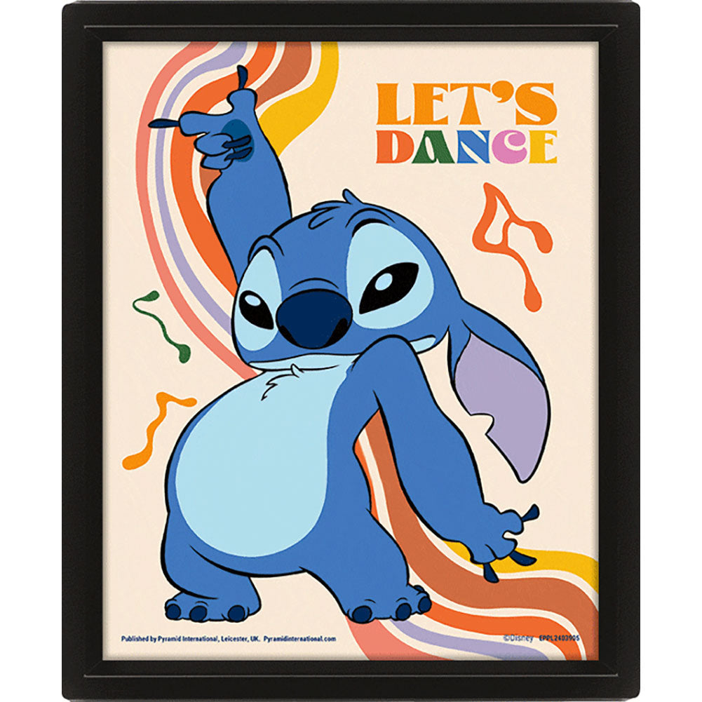 Lilo & Stitch Let’s Dance Framed 3D Picture - Shop Framed Prints At Gift Moments - 2