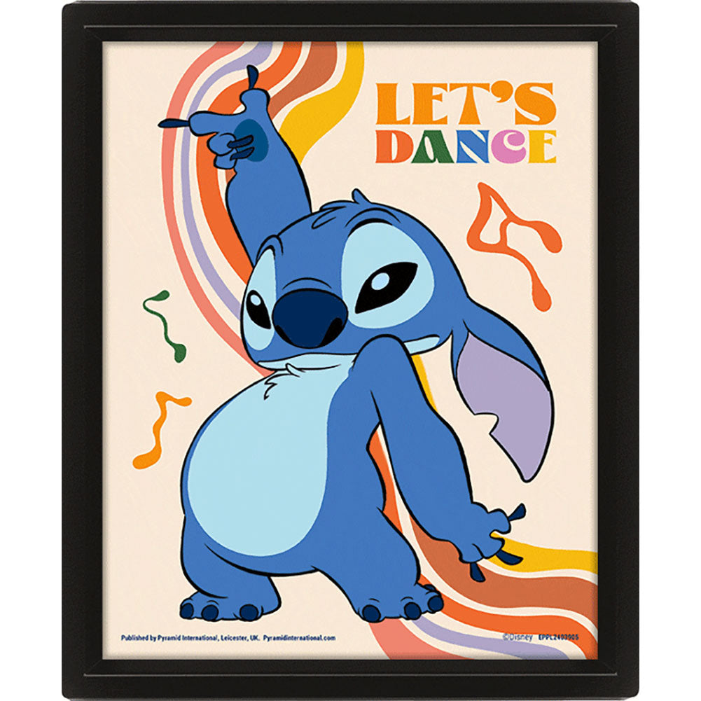 Lilo & Stitch Let’s Dance Framed 3D Picture - Shop Framed Prints At Gift Moments - 3