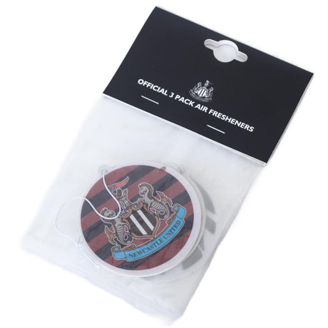 Newcastle United FC 3pk Retro Air Freshener - Shop Car Accessories At Gift Moments - 2