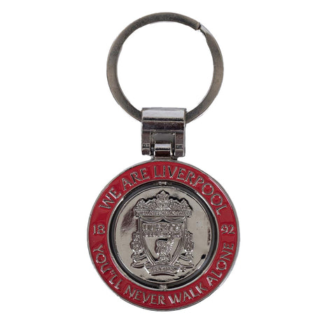 Liverpool FC Crest Spinner Keyring - Shop Keyrings At Gift Moments - 3