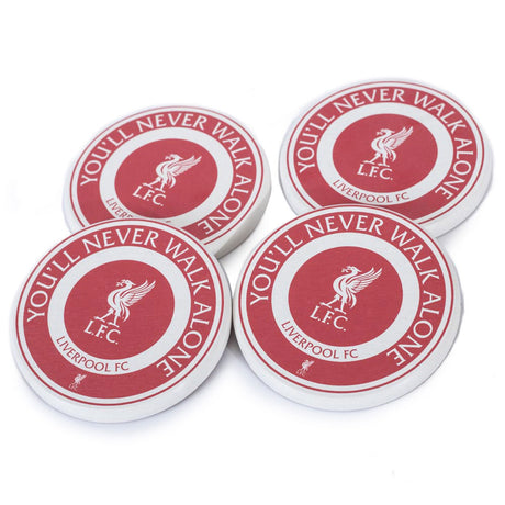 Liverpool FC 4pk Ceramic Coaster Set - Shop Coasters At Gift Moments - 1