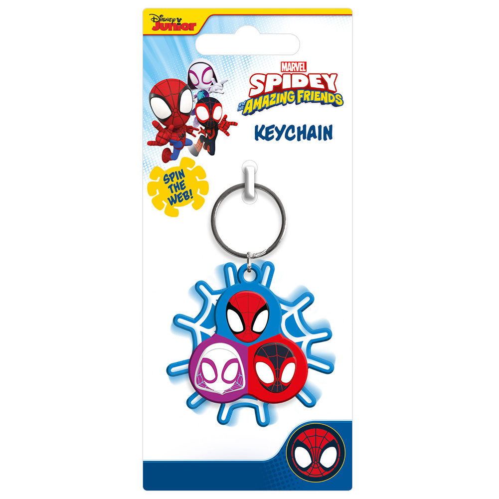 Spidey And His Amazing Friends Spinner Keyring - Shop Keyrings At Gift Moments - 1