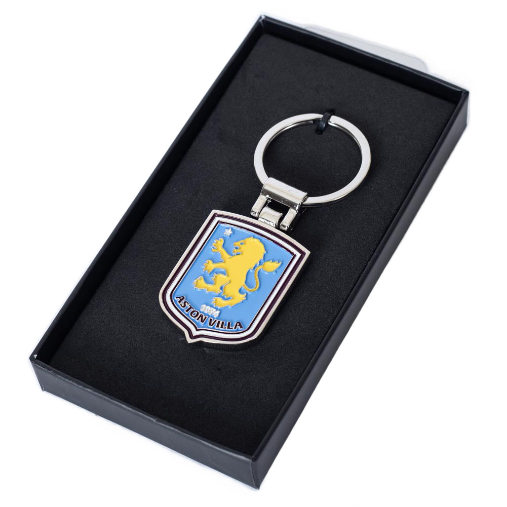 Aston Villa FC Boxed Crest Keyring - Shop Keyrings At Gift Moments - 3