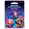 K-POP Demon Hunters 3 Button Badges - Shop Badges At Gift Moments - 1