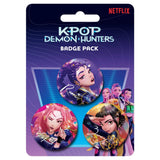 K-POP Demon Hunters 3 Button Badges - Shop Badges At Gift Moments - 1