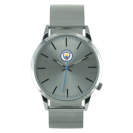 Manchester City FC Mens Mesh Strap Watch - Shop Watches At Gift Moments - 1
