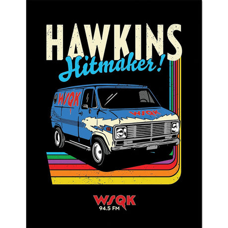 Stranger Things Hawkins Hitmakers Framed Picture 16 x 12 - Shop Framed Prints At Gift Moments - 1