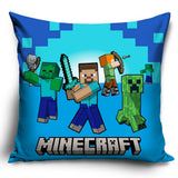 Minecraft Characters Velvet Feel Cushion - Shop Cushions At Gift Moments - 1