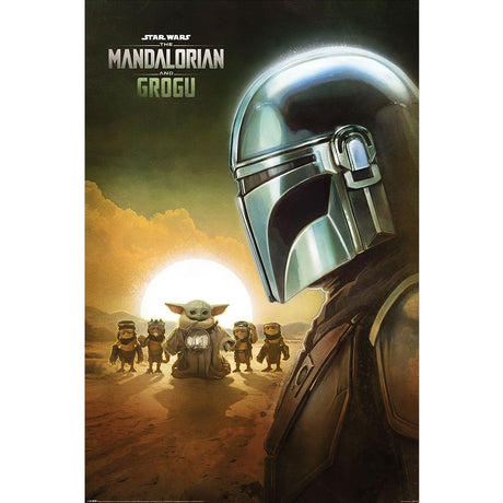 Star Wars: The Mandalorian and Grogu Poster Sunset 73 - Shop Posters At Gift Moments - 1