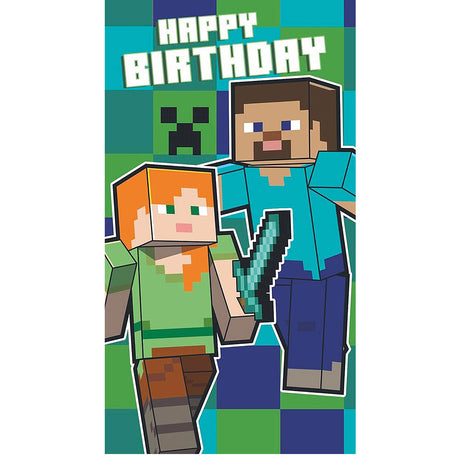 Minecraft Birthday Card With Stickers - Shop Greeting Cards At Gift Moments - 2