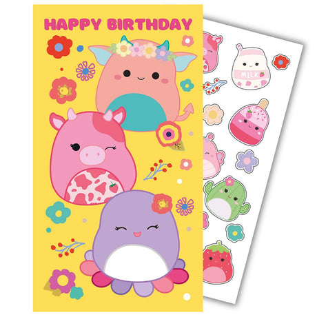 Squishmallows Birthday Card With Stickers - Shop Greeting Cards At Gift Moments - 1