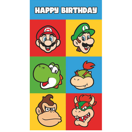 Super Mario Birthday Card With Stickers - Shop Greeting Cards At Gift Moments - 2