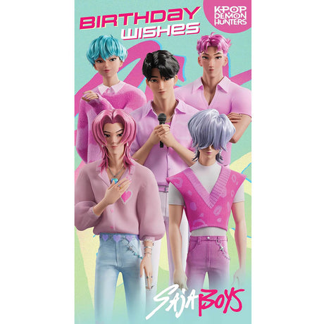 K-Pop Demon Hunters Saja Boys Birthday Card - Shop Greeting Cards At Gift Moments - 1