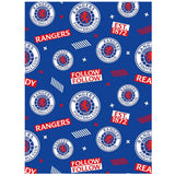 Rangers FC Text Gift Wrap
