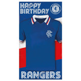 Rangers FC Shirt Birthday Card