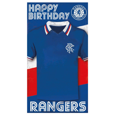 Rangers FC Shirt Birthday Card - Shop Greeting Cards At Gift Moments - 1