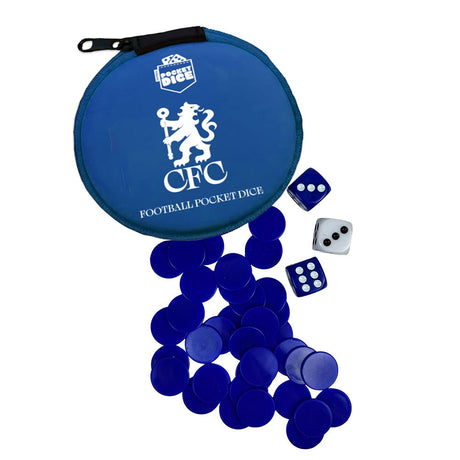 Chelsea FC Pocket Dice Game - Shop Puzzles & Games At Gift Moments - 1