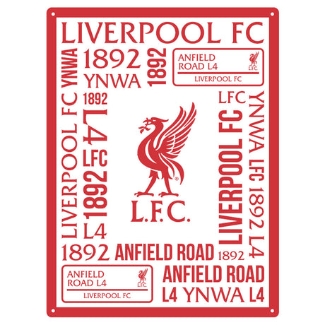 Liverpool FC Large Montage Sign - Shop Signs & Plaques At Gift Moments - 1