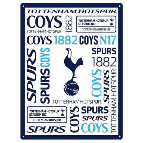 Tottenham Hotspur FC Large Montage Sign - Shop Signs & Plaques At Gift Moments - 1