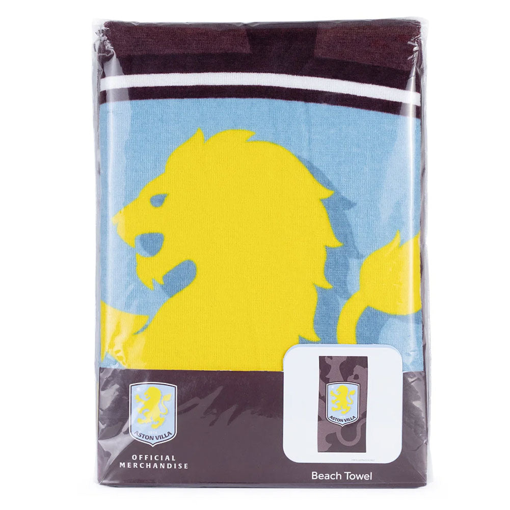 Aston Villa FC Shadow Crest Towel - Shop Towels At Gift Moments - 3