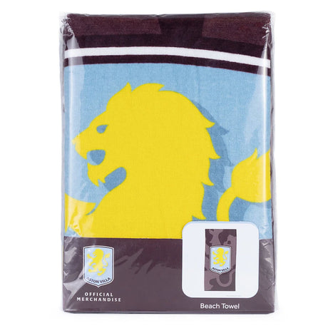 Aston Villa FC Shadow Crest Towel - Shop Towels At Gift Moments - 3