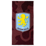 Aston Villa FC Shadow Crest Towel - Shop Towels At Gift Moments - 1
