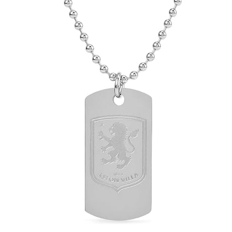 Aston Villa FC Engraved Dog Tag & Chain - Shop Necklaces At Gift Moments - 1