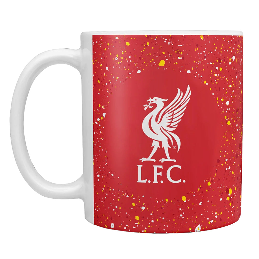 Liverpool FC Paint Splatter Mug - Shop Mugs At Gift Moments - 1