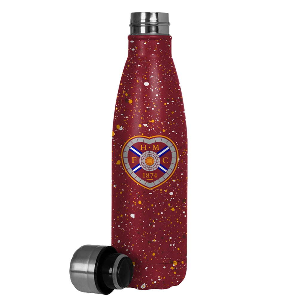 Hearts FC Paint Splatter Thermal Flask - Shop Water Bottles At Gift Moments - 2