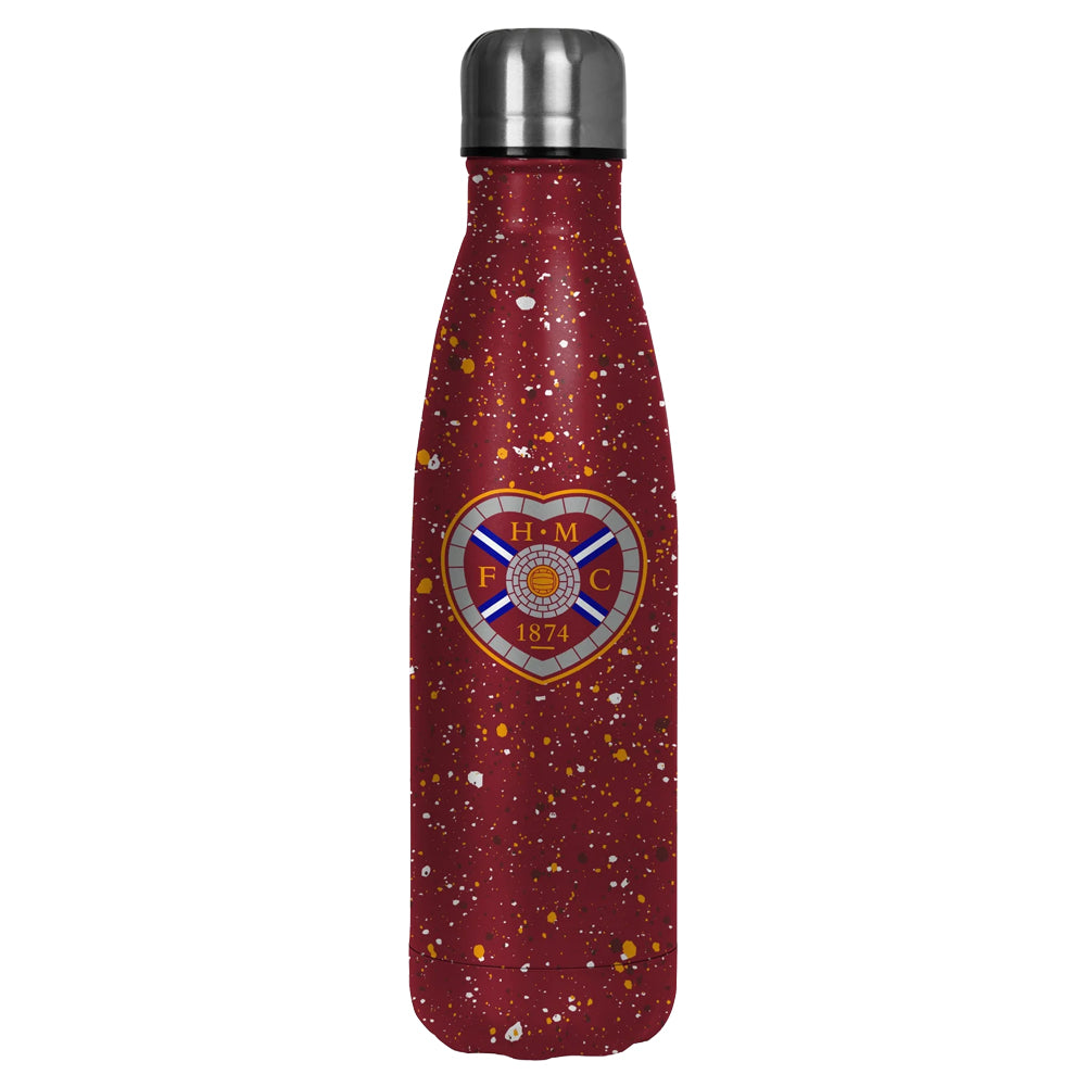 Hearts FC Paint Splatter Thermal Flask - Shop Water Bottles At Gift Moments - 1