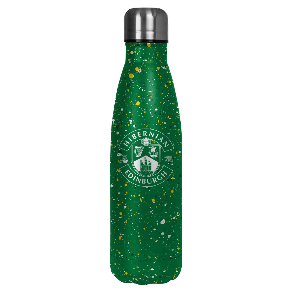Hibernian FC Paint Splatter Thermal Flask - Shop Water Bottles At Gift Moments - 1