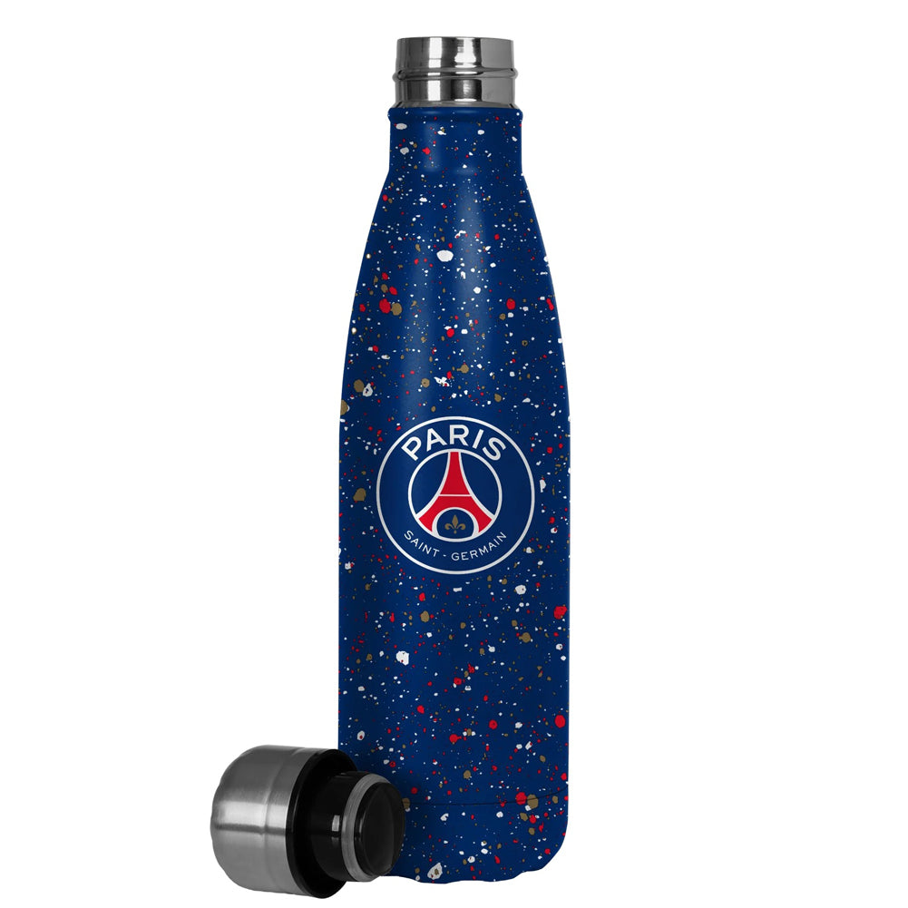 Paris Saint Germain FC Paint Splatter Thermal Flask - Shop Water Bottles At Gift Moments - 2