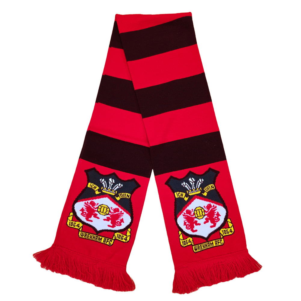 Wrexham AFC HD Bar Scarf - Shop Scarves At Gift Moments - 1