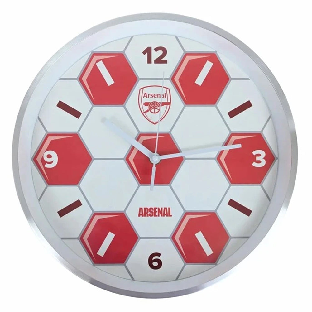 Arsenal FC Football Metal Wall Clock - Shop Clocks At Gift Moments - 1