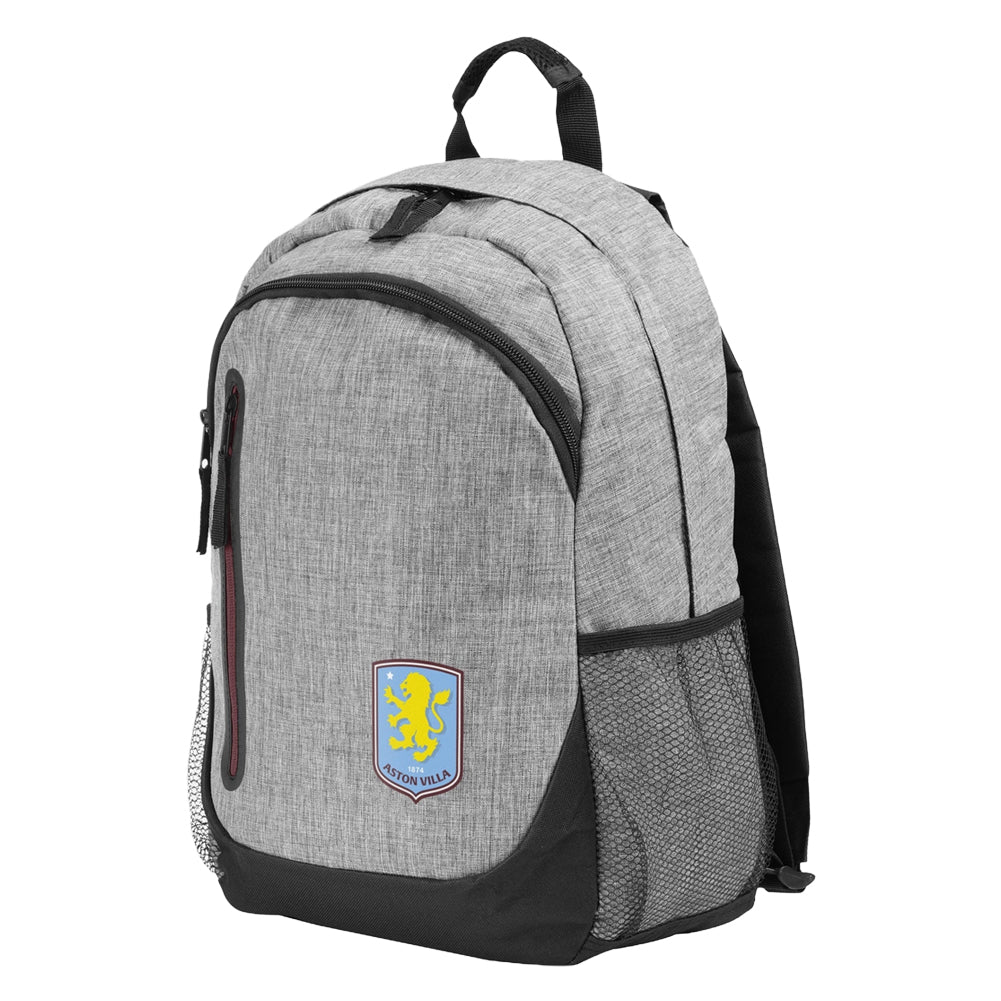 Aston Villa FC Heather Grey Backpack - Shop Bags At Gift Moments - 2