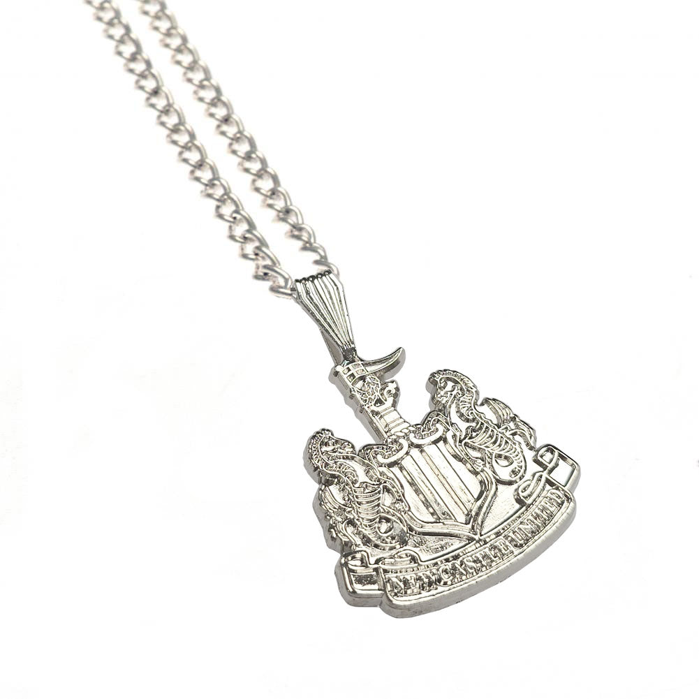 Newcastle United FC Silver Plated Pendant & Chain XL - Shop Necklaces At Gift Moments - 1