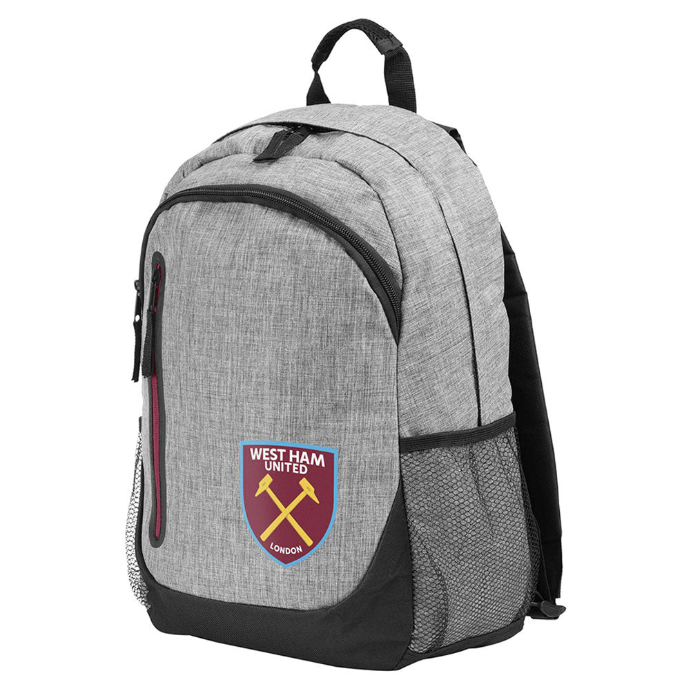 West Ham United FC Heather Grey Backpack - Shop Bags At Gift Moments - 2