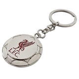 Liverpool FC Silver Ball Keyring - Shop Keyrings At Gift Moments - 1