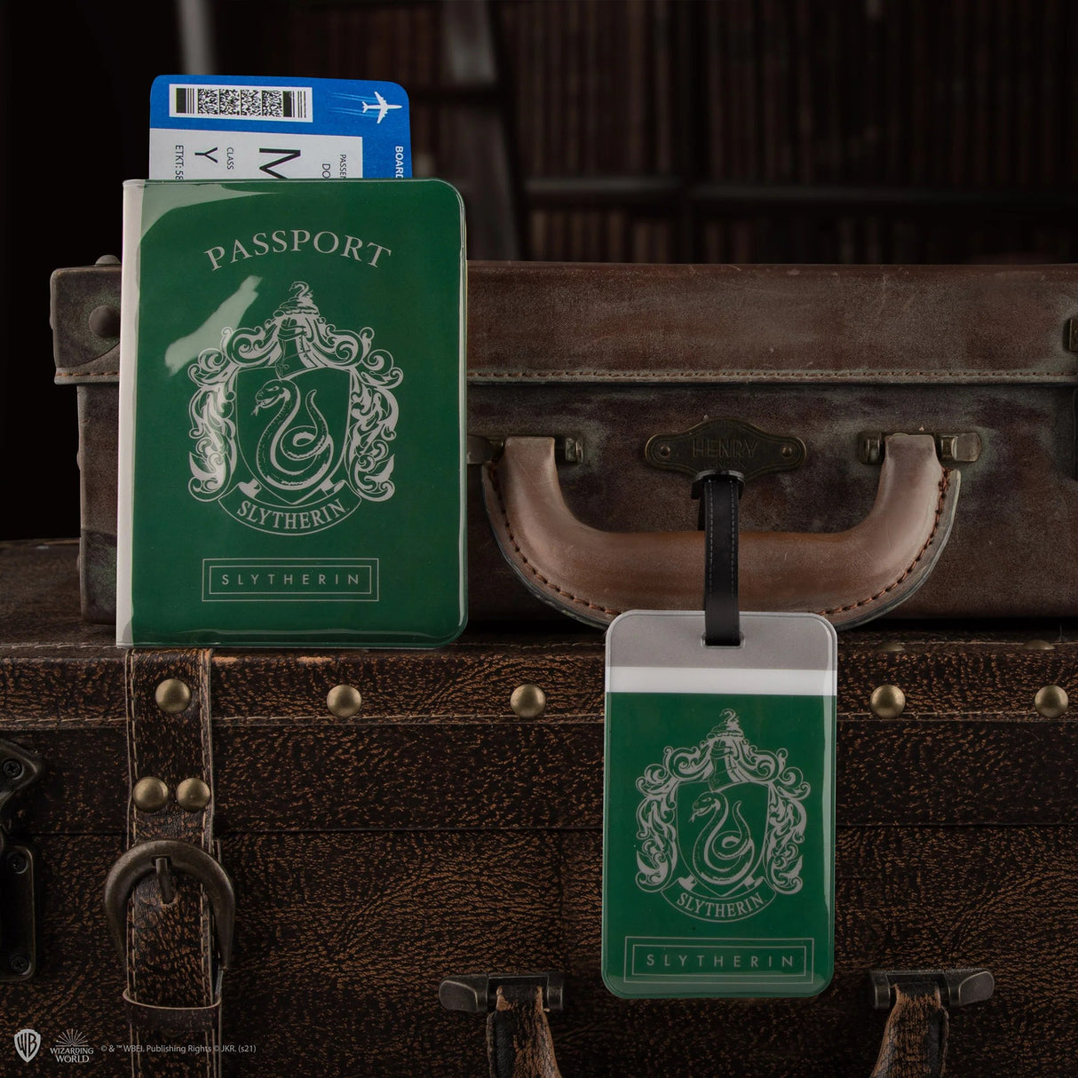 Tag + Passport cover Set - Slytherin