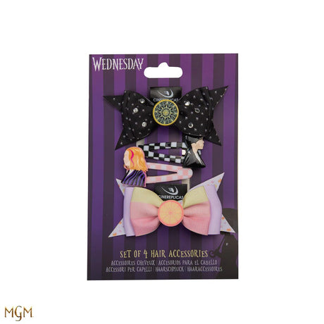 Set of 4 Wednesday Hair Clips - Shop Accessories At Gift Moments - 4