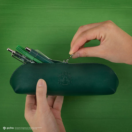 Slytherin PU Leather Pencil Case - Shop Pencil Cases & Sets At Gift Moments - 3