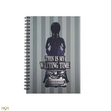 Soft cover Notebook Wednesday this is my writing time purple