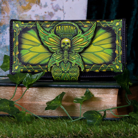 Absinthe La Fee Verte Green Fairy Embossed Purse: 1 - Purses By NN Designs