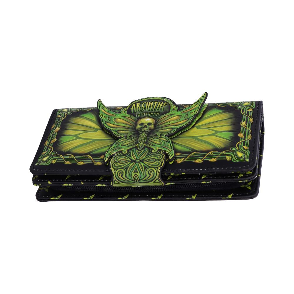 Absinthe La Fee Verte Green Fairy Embossed Purse: 3 - Purses By NN Designs