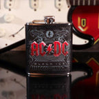 AC/DC Black Ice Album Embossed Hip Flask - Shop Hip Flasks At Gift Moments - 1